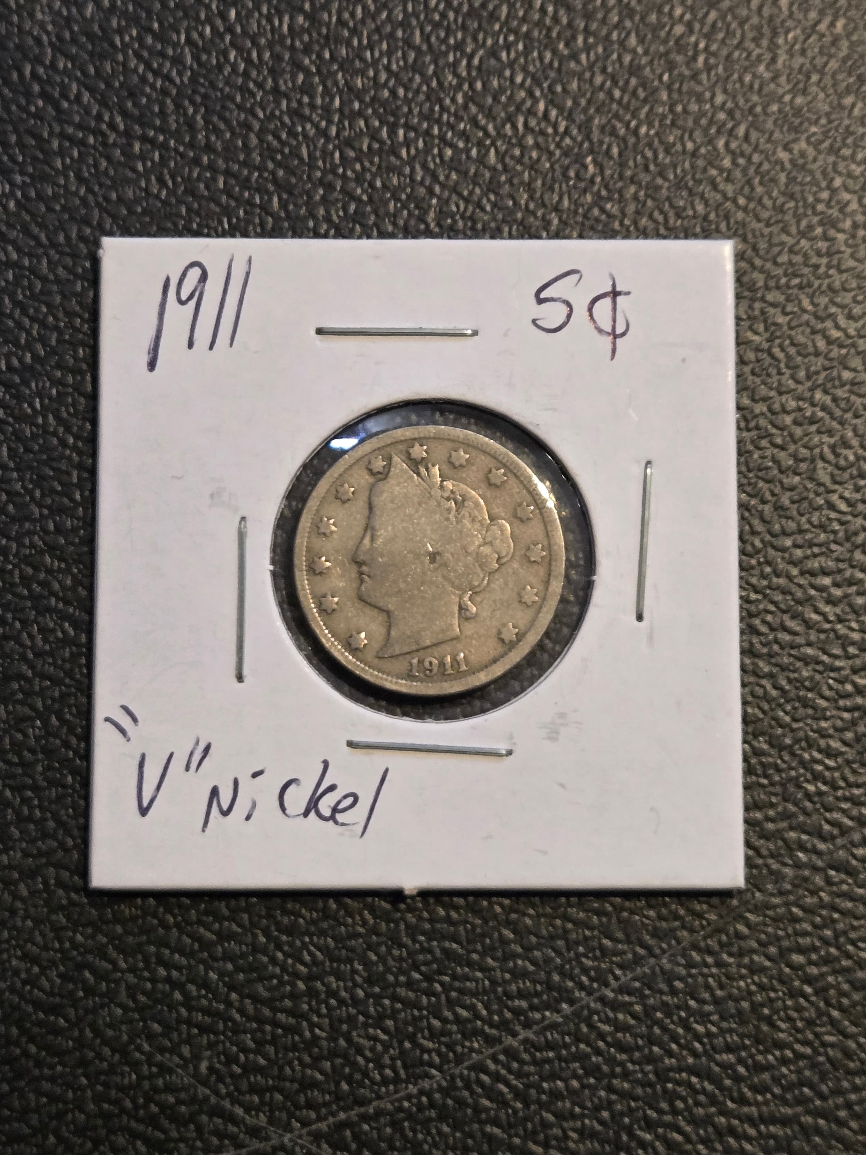 1911 Liberty Head V Nickel - 5 Cents - Clear Date - Barber Design - Image 1