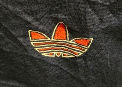 Adidas Long Sleeve Polo Men's XL-3XL Navy Trefoil Casual Oversized Sweatshirt - Thumbnail 2