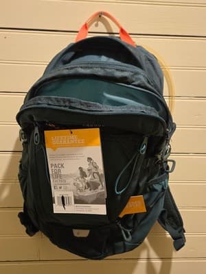 Outdoor Products Backpack Unisex 2L Hydration Reservoir Deluxe Teal Black Hose - Image 1