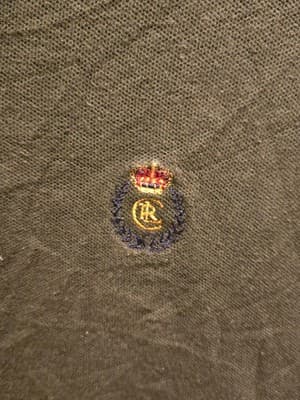 Chaps Ralph Lauren Polo Shirt Mens M Green Crest Embroidered Cotton Short Sleeve - Thumbnail 3