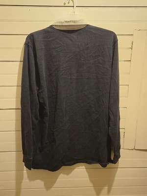 Columbia Rugby Shirt Mens XXL Navy Long Sleeve Contrast Collar Pullover Logo - Thumbnail 3