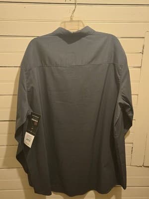 SwissTech Shirt Mens 2XL Black Check Long Sleeve Outdoor Woven Button Snap - Thumbnail 4