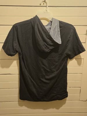 Mets T-Shirt Mens L Hooded Short Sleeve Black Citi Sleeve Logo Team Script - Thumbnail 5