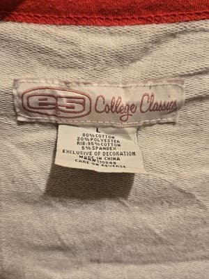 College Classics Cardigan Womens L Nebraska Huskers V-Neck Button Gray Red - Thumbnail 3