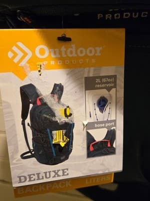 Outdoor Products Backpack Unisex 2L Hydration Reservoir Deluxe Teal Black Hose - Thumbnail 2