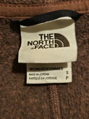 The North Face Jacket Womens S Hooded Fleece Open Front Pockets Brown Cozy - Thumbnail 2