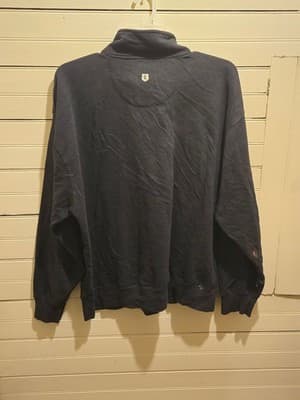 Campus One Sweatshirt Mens XL Illinois Valley Quarter Zip Pullover Black - Thumbnail 3