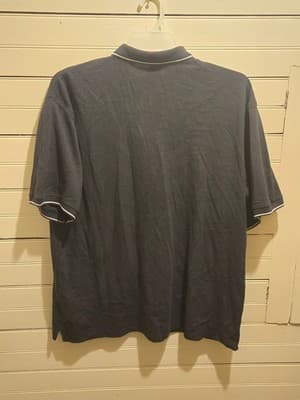 Adidas Polo Shirt Mens XL New York Mets Embroidered Logo Navy Short Sleeve MLB - Thumbnail 3