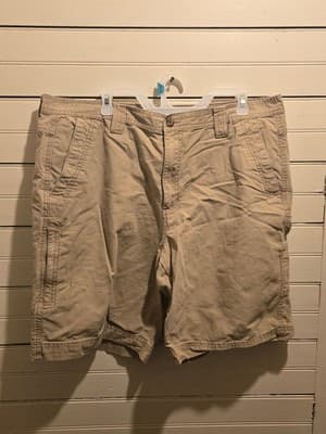 OutdoorLife Shorts Mens 40 Khaki Cargo Cotton Pocket Casual Utility Relaxed Fit - Image 1
