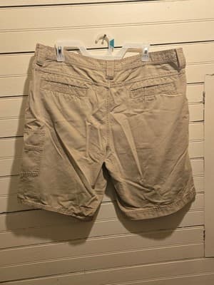 OutdoorLife Shorts Mens 40 Khaki Cargo Cotton Pocket Casual Utility Relaxed Fit - Thumbnail 3