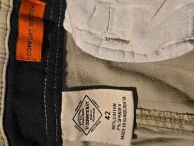 St Johns Bay Cargo Shorts Mens 42 Khaki 98% Cotton Stretch 6-Pocket Summer - Thumbnail 3