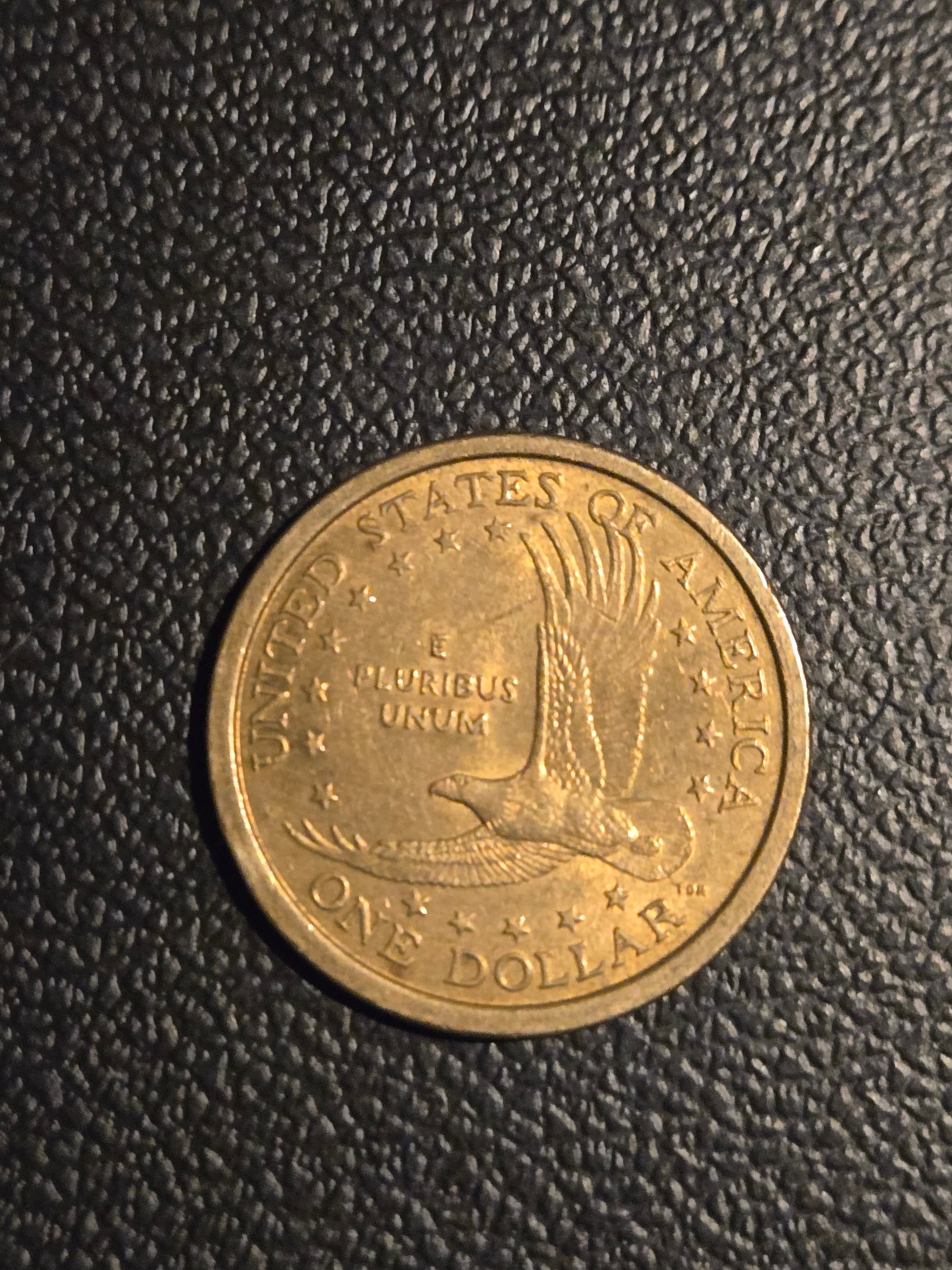 2000 USA Sacagawea 1 Dollar Copper-Nickel Coin - Very Good Condition, Not Graded - Thumbnail 2