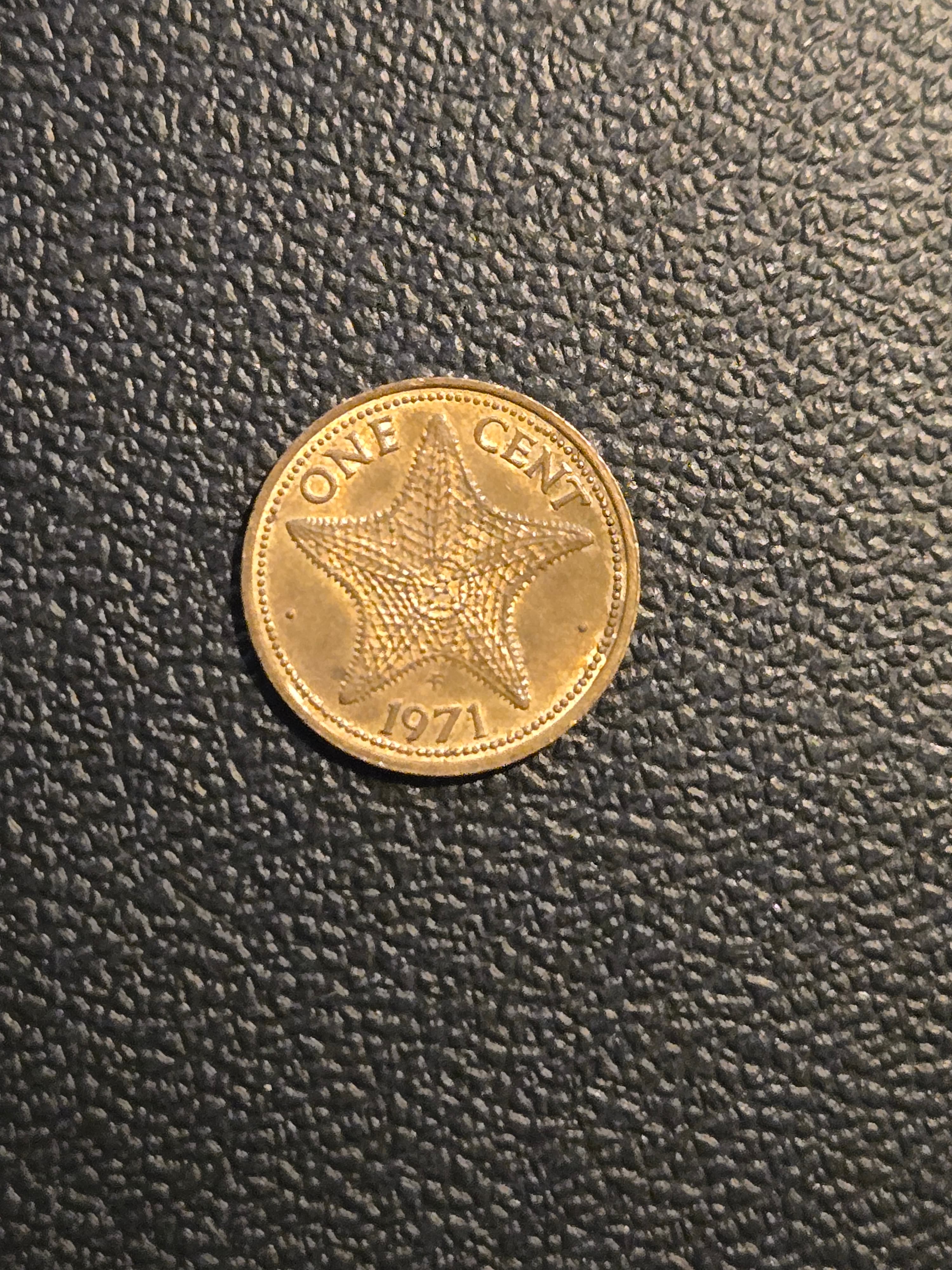 1971 Bahamas 1 Cent Coin Copper-Nickel Very Fine VF Collectible Lot - Image 1