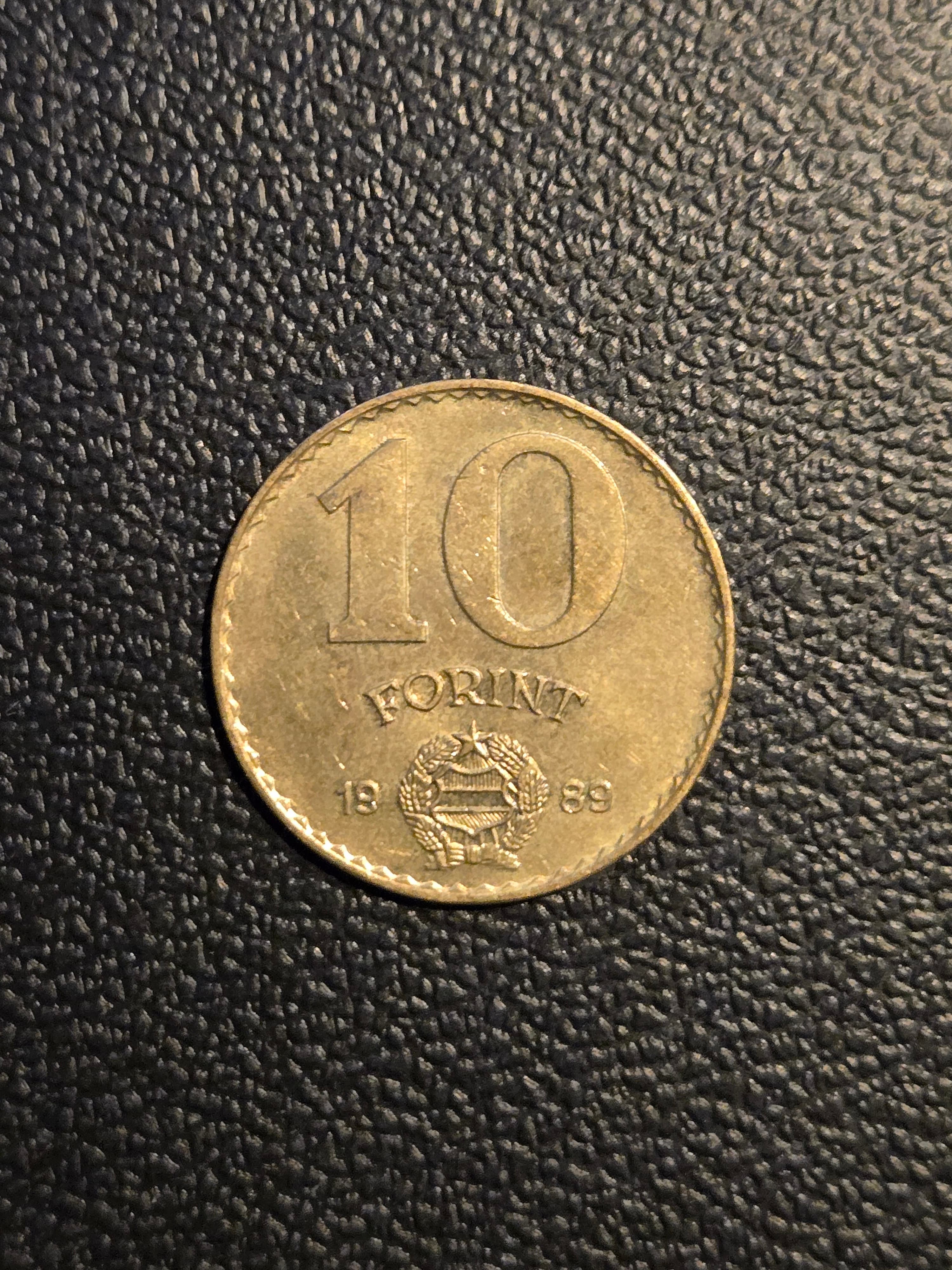1989 Hungary 10 Forint Nickel-Brass Coin - Very Good Condition - Rare - Image 1