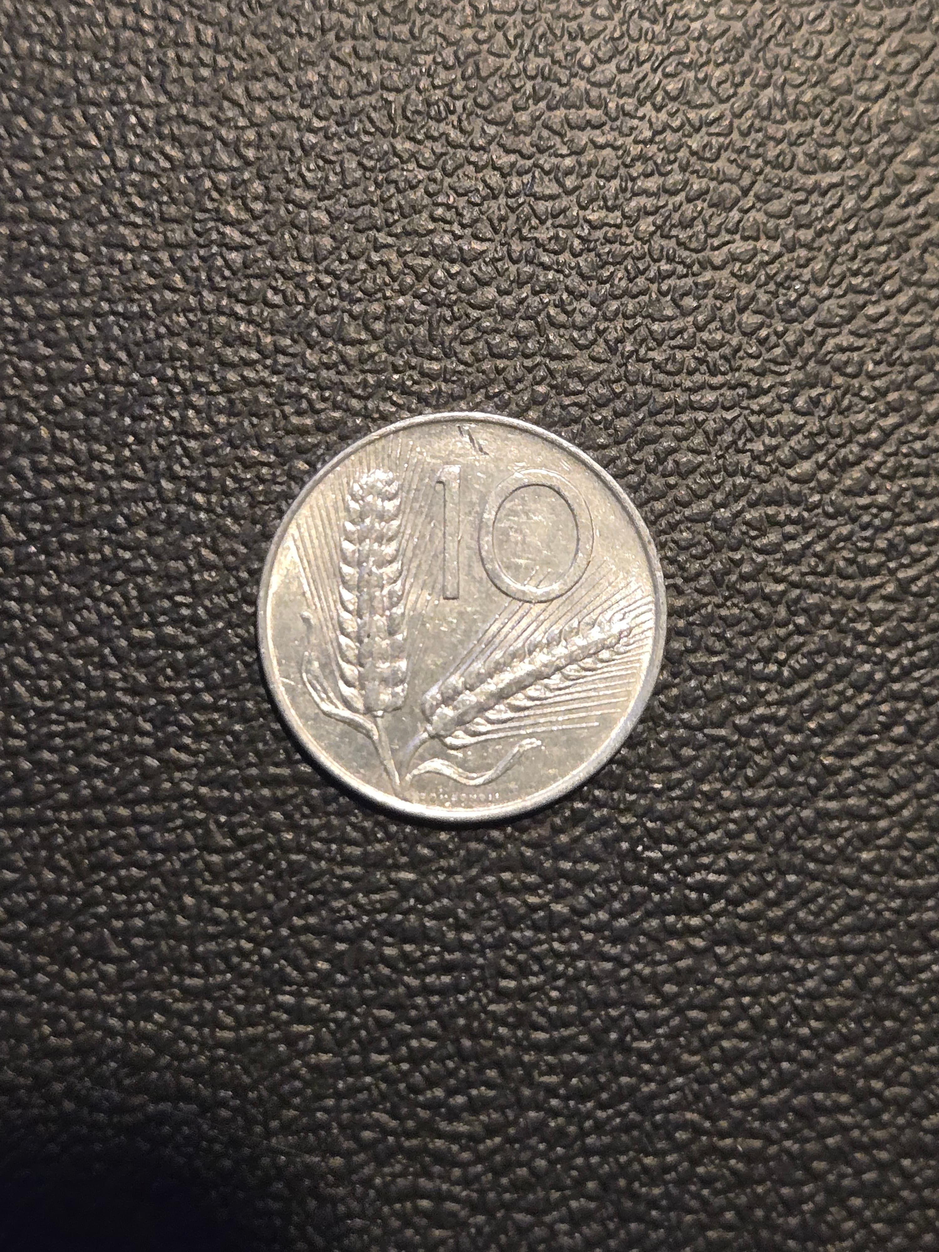 1976 Italy 10 Lira Aluminum Coin - Very Good Condition, Collectible - Thumbnail 2