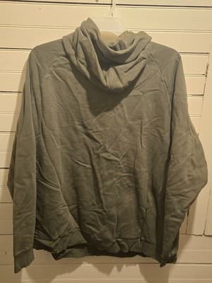 Under Armour Hoodie 3XL Olive Green Loose Fleece Lined Pullover Pocket Graphic - Thumbnail 3