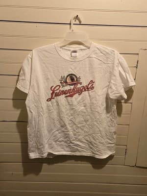 Fruit of the Loom T-Shirt Mens L Leinenkugels Beer Logo White Short Sleeve - Image 1