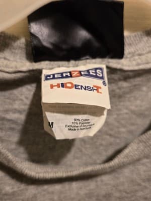 Jerzees NASA Shirt Mens M Gray Starfleet Academy Graphic Short Sleeve Distressed - Thumbnail 2