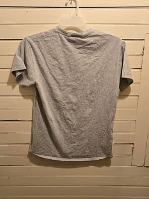 Jerzees NASA Shirt Mens M Gray Starfleet Academy Graphic Short Sleeve Distressed - Thumbnail 3