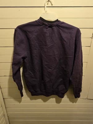 Top Stitch Crewneck Sweatshirt Womens M Purple Butterfly Embroidery Rhinestone - Thumbnail 3