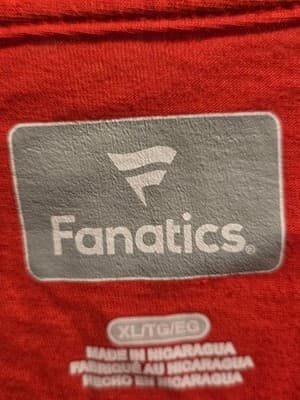 Fanatics T-Shirt Womens XL Kansas City Chiefs V-Neck Red Logo Tee Short Sleeve - Thumbnail 3