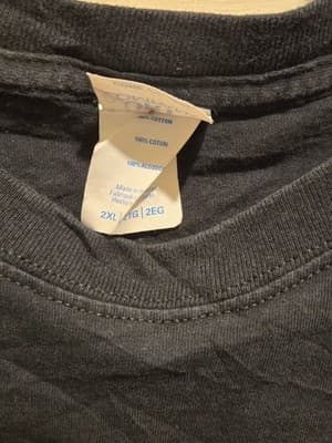 US Navy Shirt Mens 2XL Black United States Military Graphic Short Sleeve - Thumbnail 3