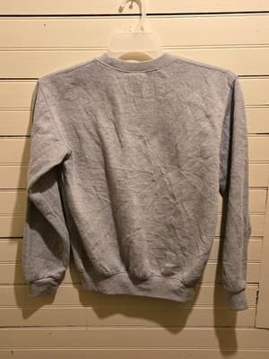 NT Souvenir Sweatshirt Mens S USA Washington DC Embroidered Crewneck Gray Flag - Thumbnail 3