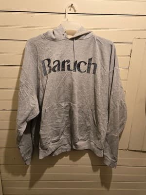 Champion Hoodie Mens XXL Gray Pullover Hooded Sweatshirt Bartich Script Logo - Image 1