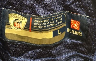 NFL Equipment Football Jersey Mens L Cruz 80 Blue OnField Nylon On back faded - Thumbnail 4