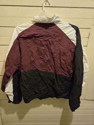 Game Sportswear Jacket Mens XL Maroon Black White Windbreaker ATA Embroidered - Thumbnail 4