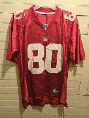 Reebok NFL Jersey Mens M Shockey 80 Red Mesh On Field Equipment Players Used - Thumbnail 3