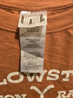 IMI Sweatshirt Unisex 3X Yellowstone Dutton Ranch Rust Orange Long Sleeve - Thumbnail 2