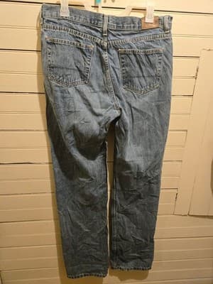 Nautica Jeans Mens 32 Straight Leg Light Wash Denim Five Pocket Classic Relaxed - Thumbnail 2