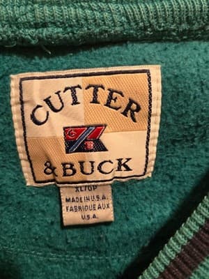 Cutter & Buck Sweatshirt Mens XL Sheraton Desert Inn Embroidered Teal USA - Thumbnail 4