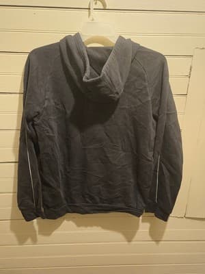 Adidas Hoodie Mens M AC Connecticut Soccer Pullover Hooded Sweatshirt Black - Thumbnail 2