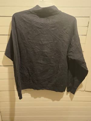 Yamaha Sweatshirt Mens L Half Zip Fleece Lined Pullover Long Sleeve Black Logo - Thumbnail 2