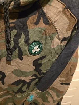 Nike NBA Boston Celtics Hoodie Mens M Camo Pullover Hooded Sweatshirt - Thumbnail 3