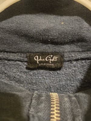 John Galt Sweatshirt Unisex Navy Quarter Zip Los Angeles Flag 1984 Embroidered - Thumbnail 3