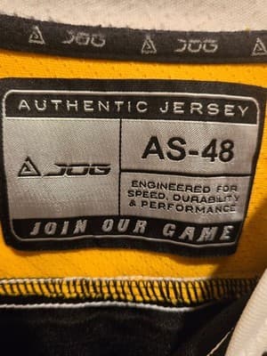 JOG Hockey Jersey Mens 48 Ridgefield Lions MacNaughton 63 Black Gold Embroidered - Thumbnail 3