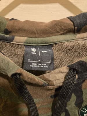 Nike NBA Boston Celtics Hoodie Mens M Camo Pullover Hooded Sweatshirt - Thumbnail 4