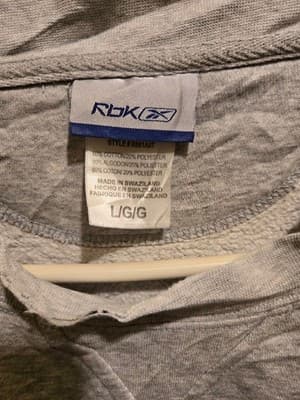 Reebok Sweatshirt Mens L Dallas Cowboys Football Gray Long Sleeve Crewneck Logo - Thumbnail 2