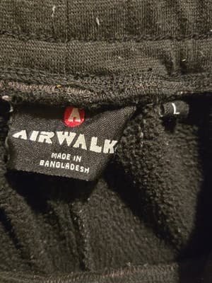 Airwalk Sweatpants Mens L Black Fleece Jogger Zipper Pockets Elastic Cuff Casual - Thumbnail 3
