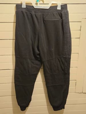 Airwalk Sweatpants Mens L Black Fleece Jogger Zipper Pockets Elastic Cuff Casual - Thumbnail 2