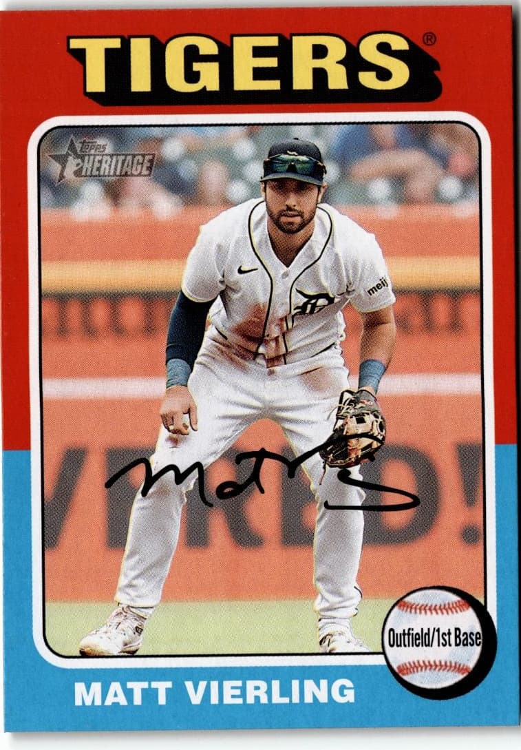2024 Topps Heritage #231 Matt Vierling - Image 1