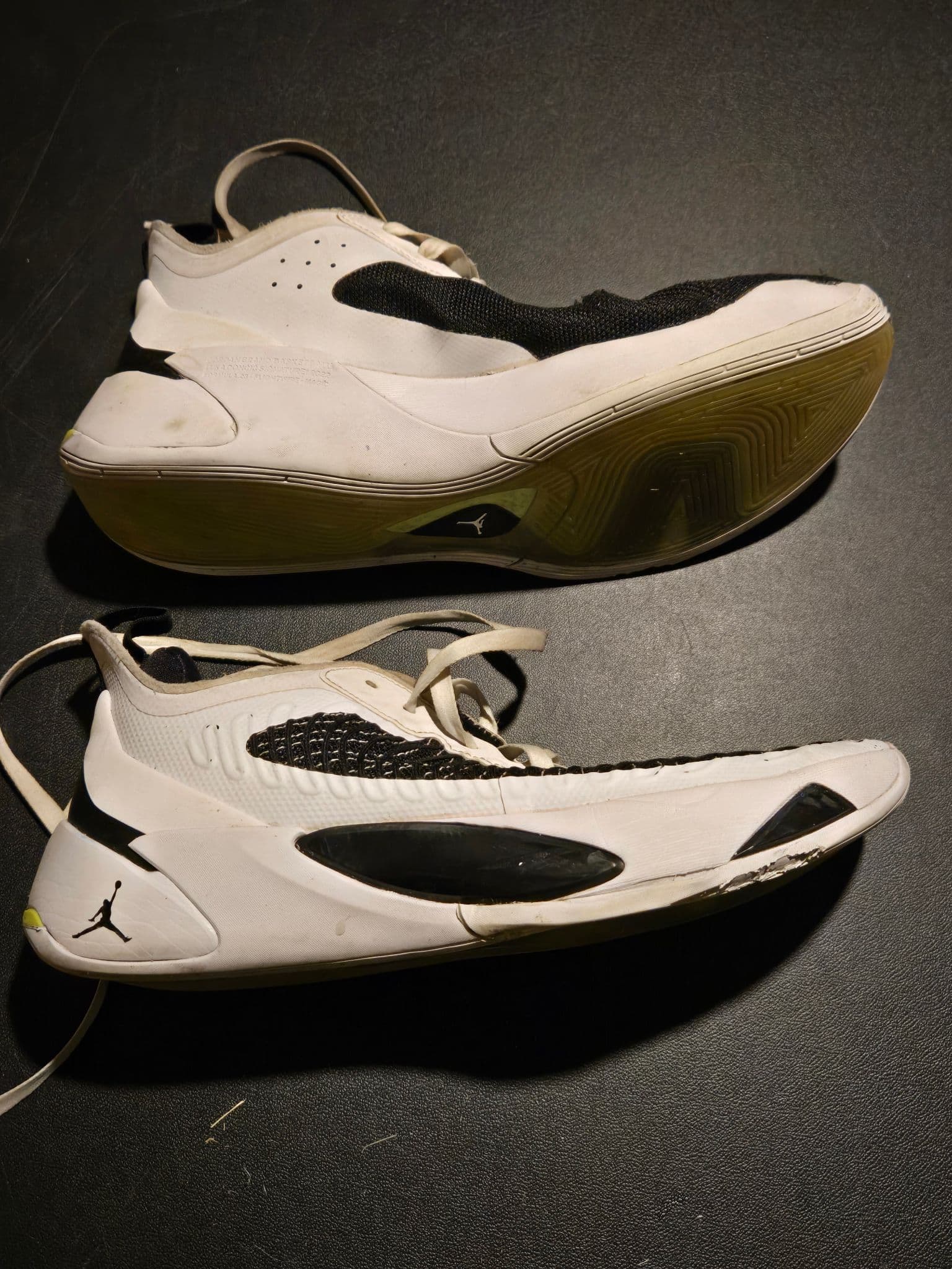 Jordan Basketball Shoes Mens 11.5 White Black Formula 23 Low Top Sneakers Pro - Thumbnail 4