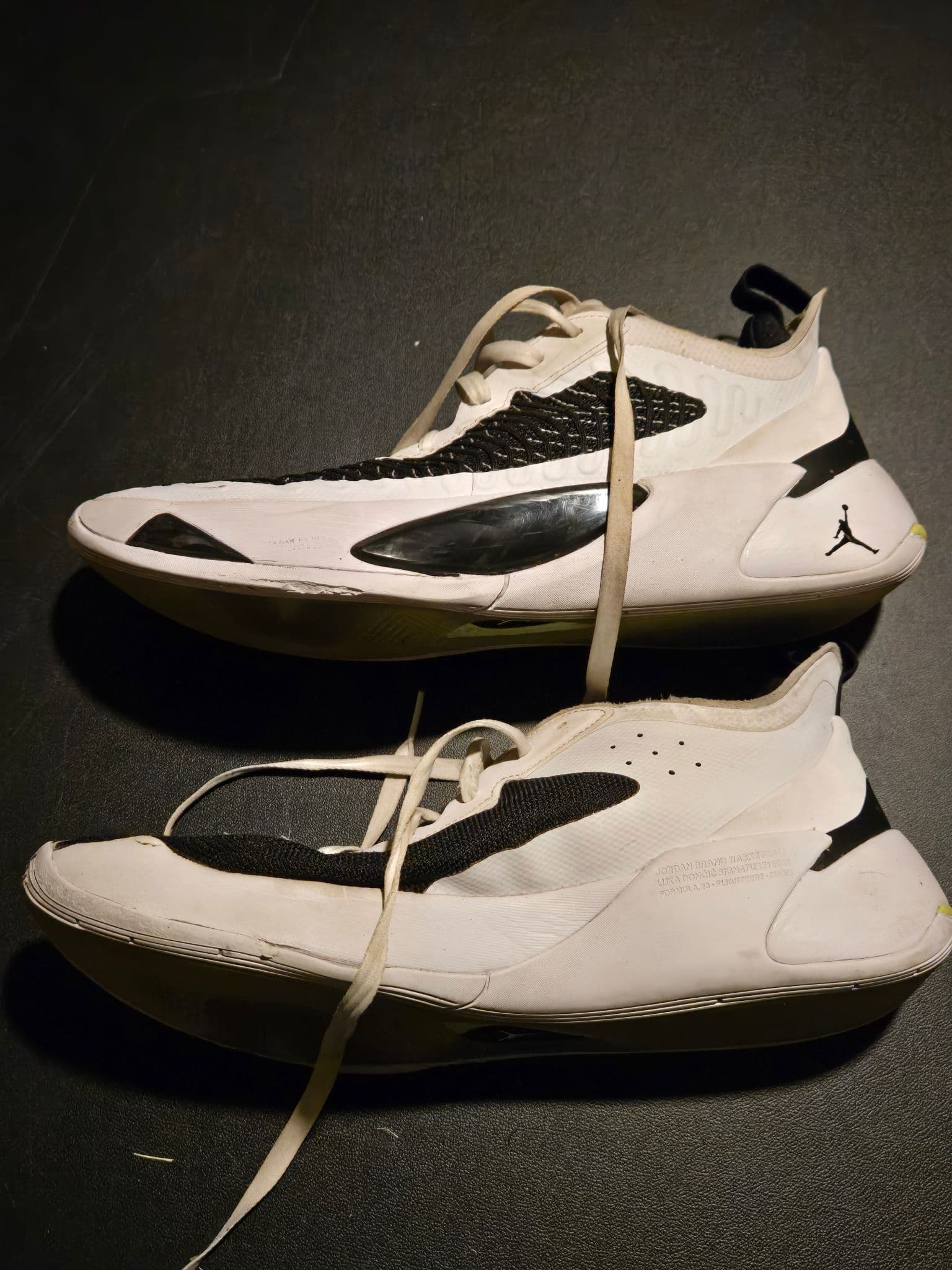 Jordan Basketball Shoes Mens 11.5 White Black Formula 23 Low Top Sneakers Pro - Thumbnail 3