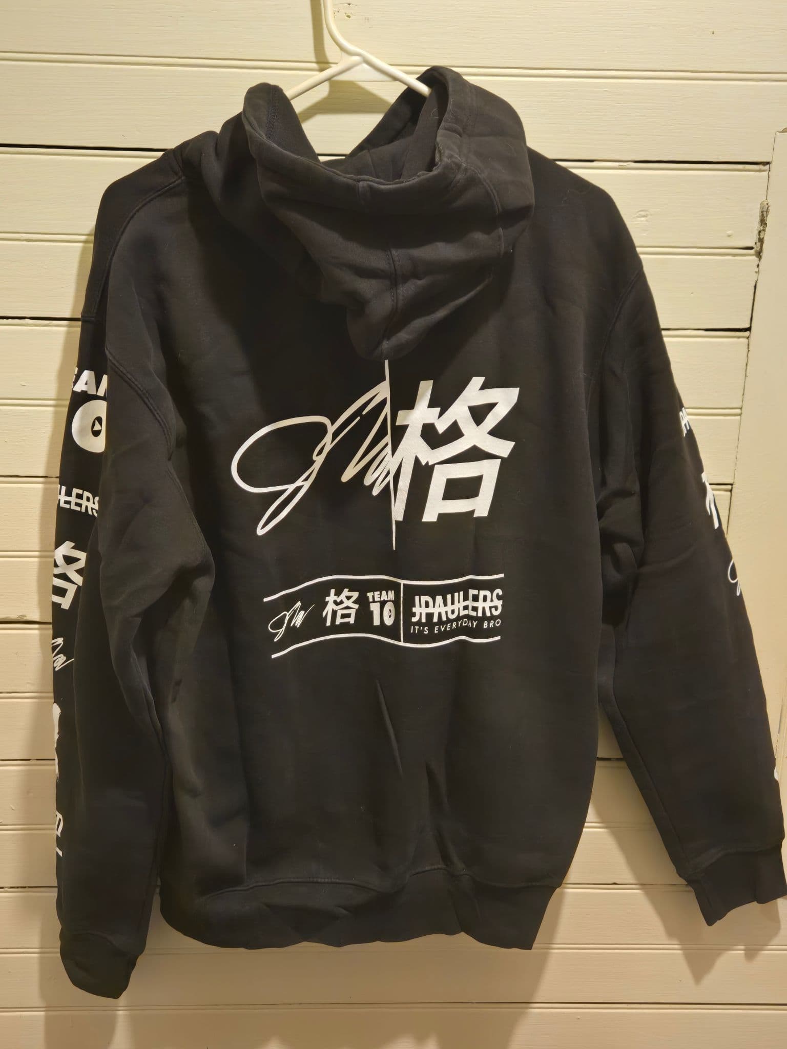 Jake Paul JPAULERS Hoodie Mens M Black Graphic Pullover Drawstring Team10 Logo - Thumbnail 2