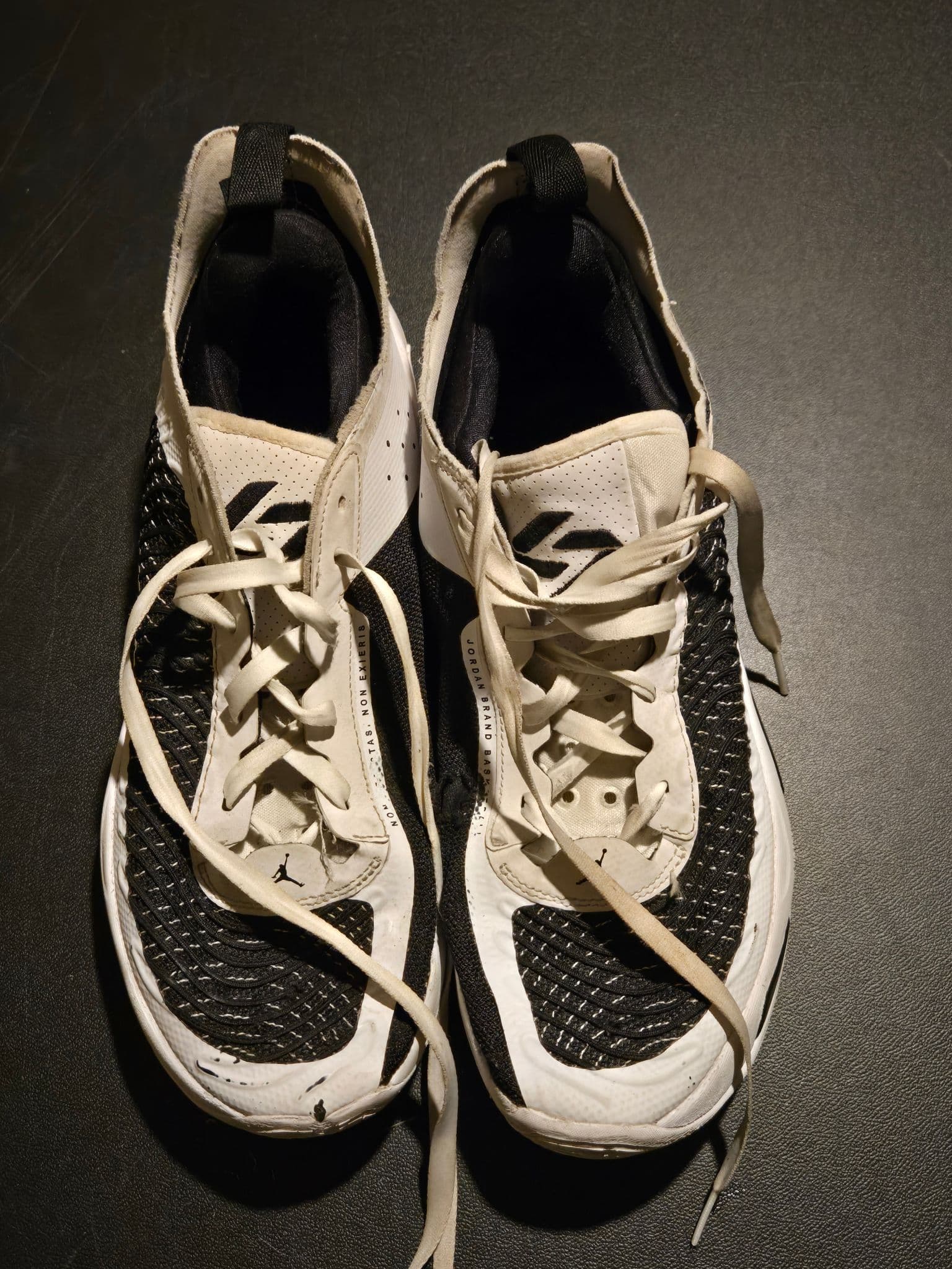 Jordan Basketball Shoes Mens 11.5 White Black Formula 23 Low Top Sneakers Pro - Image 1