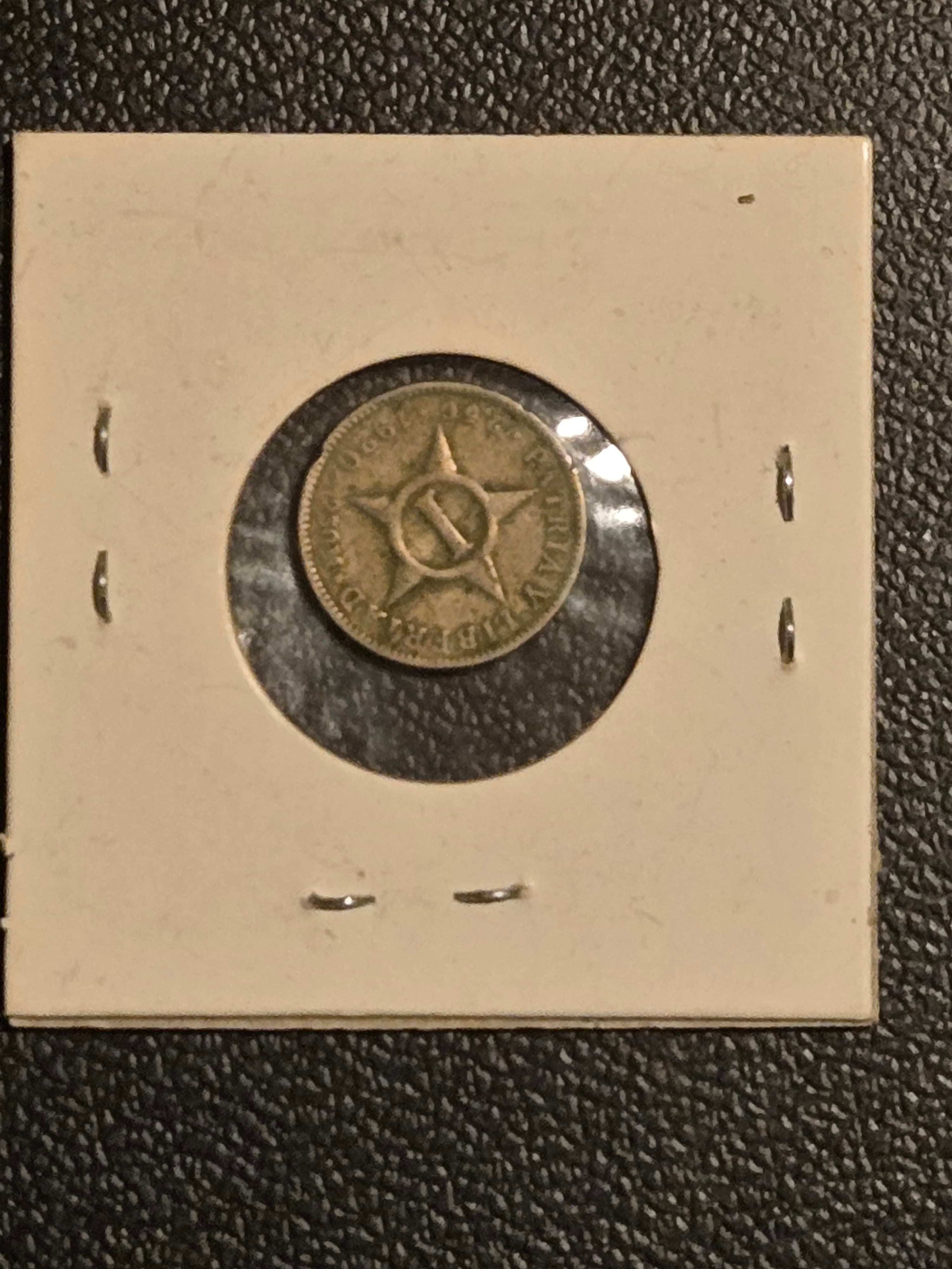 Cuba 1920 Silver 5 Centavos Coin - Rare Collectible - Thumbnail 2