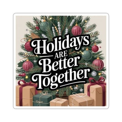 Holiday-Themed Kiss-Cut Stickers, Cheerful Décor, Gift Accessories, Laptop [...] - Image 1